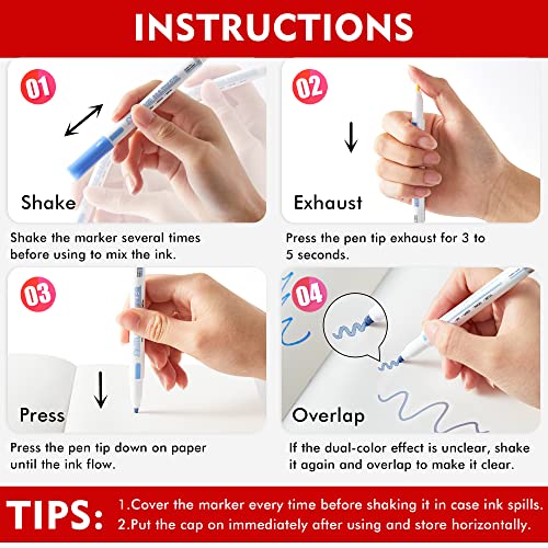 Shuttle Art 28 Pack Double Line Outline Markers, 14 Silver and 14 Gold Colors Squiggles Shimmer Markers Set, Self Outline Metallic Marker Pens for Drawing, Christmas Greeting Card, DIY Crafts - Image 2